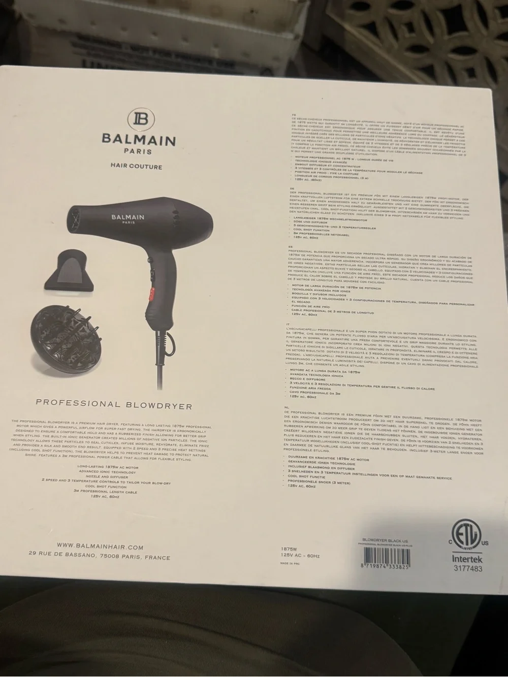 Balmain Hair Couture Professional Blowdryer